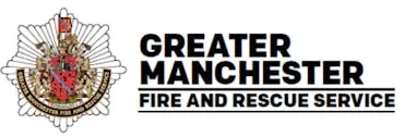 Greater Manchester Fire and Rescue Service logo.