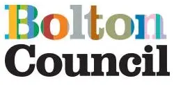 Bolton Council logo, colorful text on a white background.
