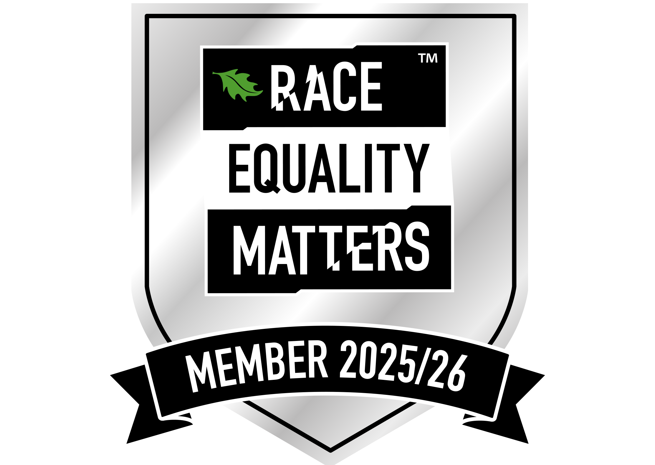 Logo with "Race Equality Matters" and "Member 2025/26"